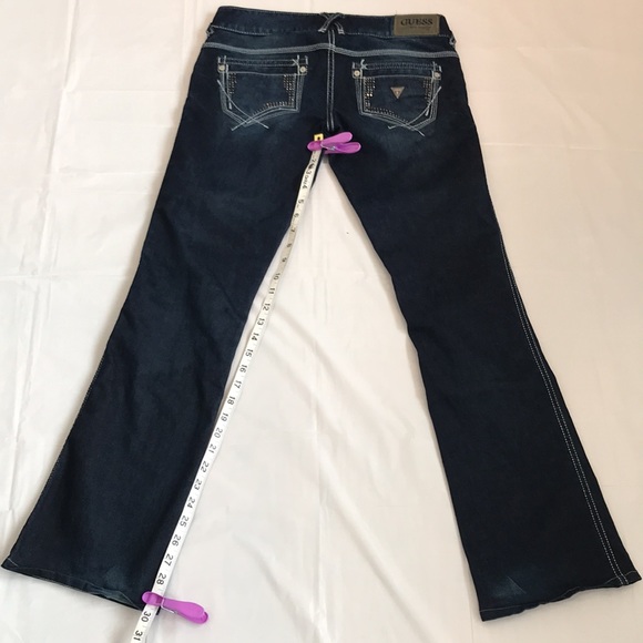 Guess jeans 1981. Daredevil boot cut denim with grommets. - Picture 9 of 10